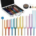 10 PCS Tuning Fork Set, Solfeggio Sound Healing Forks with Activator