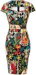 Womens Dress Retro 50s 60s Printed 