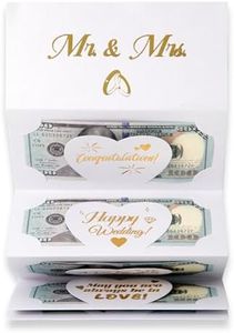 HOMANGA Wedding Money Envelope for Cash Gifts, Wedding Money Holder, Surprise Wedding Gifts for Bride and Groom, Wedding Money Card (Mr. & Mrs.)