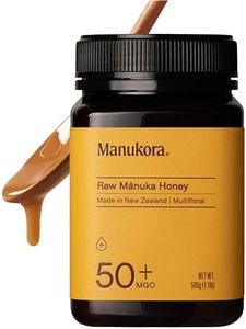 Manukora Raw Manuka Honey, MGO 50+, New Zealand Honey, Non-GMO, Traceable from Hive to Hand, Daily Wellness Support - 500g (1.1 Lb)