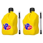 VP Racing Fuels 3552 Yellow Square Motorsports 5 Gallon Utility Jug, 2 Jugs and 2 Hoses