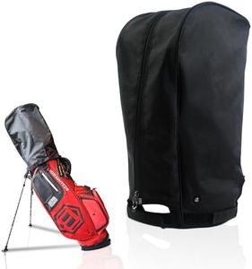 Regency Golf Bag Rain Hood Cover with Sanp Button - 1680D Nylon Waterproof Top Replacement Parts (Large, Black)