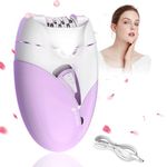 Epilators for Facial Hair Removal & Body Hair Removal, Rechargeable Lady Face Shaver, Electric Hair Removal Device Bikini Trimmer for Arm Leg Underarm