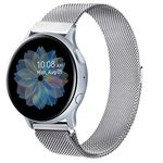 ZGCE Compatible with Samsung Galaxy Watch Active/Active 2 40 mm/44 mm Bracelet, 20 mm Stainless Steel Mesh Metal Watch Strap for Gear Sport/S2 Classic/Garmin Vivo Active 3/Watch 3 41 mm, 20mm, 1, 1