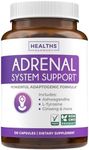 Adrenal Support & Cortisol Manager (Non-GMO) Powerful Adrenal Health with L-Tyrosine & Ashwagandha - Maintain Balanced Cortisol Levels & Stress Relief - Fatigue Supplement - 120 Capsules