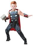 Rubie's 640836M Boys Marvel Avengers Thor Deluxe Child Costume, Medium, Black