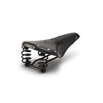 Brooks England B396H A07202 Flyer Bicycle Saddle, Men's, Black Steel Rails