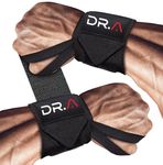 Dr. Arthritis Gym Wrist Wraps(18")/Lifting Straps for Weightlifting, Heavy Duty With Thumb Loops, Wraps for Working Out & Protection, Weight Lifting For Men Women (Pair)