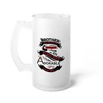 Indigifts Rakhi Gift for Brother Brother My Best Buddy Quote Printed Clear Beer Mug 470 ml - Rakshabandhan Gifts for Brother, Birthday Gift for Brother, Raksha Bandhan Gifts, Beer Glass, Funky Gift