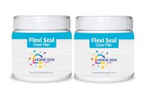 HOMEBOX mini Flexiseal Wall Gap & Crack Filler (100gm), DIY Crack Filler for Home Repairs, Kitchen Sink & Wall Cracks, Bathroom Tile Gaps Sealant, Metal, Wood, PVC, Best for Wet & Damp areas Pack of 2