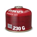 Primus Camping Gas Canister - Power Gas 1-Pack 100g / 230g / 450g - Standard Threaded Gas Canisters for Camping Stove - Mix of Isobutane & Propane Gas - EN417 Gas Cartridge for Camping Stove