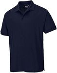 Portwest B210 Mens Stylish Naples Polo Work Shirt Dark Navy, Small