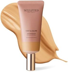 Tint & Glow Hydrating Moisturising Skin Enhancer from Sculpted by Aimee (Medium 5.0) – 45ml Cruelty-Free Moisturising & Tinted Skin Booster with SPF 30 and Blue Light Protection