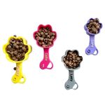 Personalized Custom Pet Food Measuring Cup Scoop, 3D Print Pet Paw Design Kibble Scooper Food Dispenser Plastic Dog Food Scoop Custom Name Cup New Gift Idea Dog Lover Gift