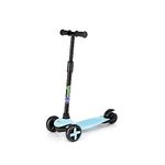 Meditive Kick Scooter for Children, 3-Wheel Scooter with Wheels, Kids Scooter with Adjustable Height Handle for Recommended Age 2 to 7 Years (Blue)