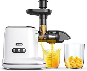 Slow Masticating Juicer: Cold Press Juicers Machines with Reverse Function & Quiet Motor for Vegetable and Fruit, 90% Juice Yield, BPA-Free, Easy to Cleaan with Brush