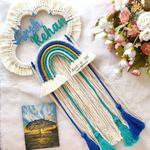 Personalized Macrame Name Hanging, Custom Name Sign for Nursery Decor, Housewarming Gift (Cloud)