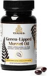 TURNER New Zealand Green Lipped Mussel Oil, Natural Joint Omega-3 Supplement, Essential Fatty Acids Supplement for Immune System Inflammation, with “No Fish Burps”, 50mg GLMO