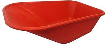 Keto Plastics Wheelbarrow Plastic Body 110 Litres No Holes Made in United Kingdom (Red)
