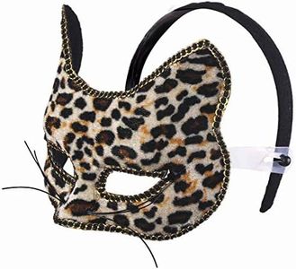 Forum Venetian Mask with Ears - Black - One Size