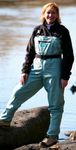 CADDIS Women's Attractive Teal Deluxe Breathable Stocking Foot Chest Wader