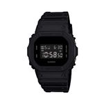 Casio Men's DW5600BB-1 Black Resin Quartz Watch with Digital Dial, Black, One Size, Digital,Quartz Watch