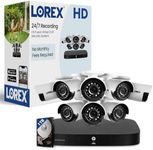 Lorex Fusion HD Security Camera System w/ 1TB DVR – 8 Channel Home Security System w/ 8 Analog Metal Bullet Cameras – Smart Motion Detection, Long Range IR Night Vision, Weatherproof Surveillance