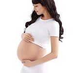 ONEFENG Fake Pregnant Belly for 3-10Months, Lightweight Silicone Artificial Pregnant Bump with Cotton Filling Costumes, Lightweight Cotton Filled, S(3-5month)