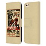 Head Case Designs Officially Licensed Lantern Press Versus Dog Collection Leather Book Wallet Case Cover Compatible With Apple iPhone 6 / iPhone 6s