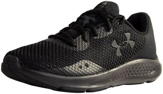 Under Armour Men's UA Charged Pursuit 3 Running Shoe, Triple Black, 13 US
