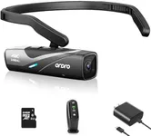 Ordro EP8 4K Head-Mounted Video Camera, Ultra HD 4K 60FPS Camcorder Vlog Hands Free Wearable Camera, Has 2-Axis Gimbal Video Stabilizer, Wi-Fi APP, Auto Focus with Remote Control，64G Micro Card