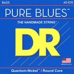 DR PB-45 Strings PURE BLUES™ - Quantum Nickel™ Bass Strings: Medium 45-105, Silver