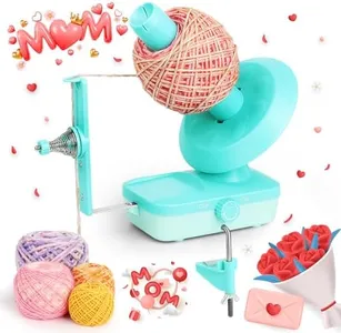 Noonuur Yarn Winder, Electric Yarn Ball Winder-Large Yarn Winder for Crocheting, Automatic Yarn Spinner for Arthritic Hands-Yarn Cake Winder with Strong Tension Stepless Speed Yarn Roller(Green)