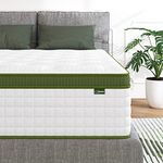 Maxzzz Full Mattress, 12 Inch Single Foam Mattress, Pocket Spring Memory Foam Hybrid Bed Mattress, Breathable Supportive Innerspring Firm Mattress for Deep Sleep, CertiPUR-US Certified
