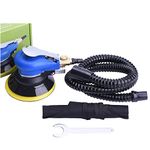 Air Random Orbital Sander 125mm, High Performance Dust Collection and Professional Efficient Sander, Dual Action Palm Sander, Hook and Loop