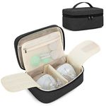 BAFASO Wearable Breast Pump Bag Compatible with Willow and Elvie Breast Pump, Case for Wearable Breast Pump and Extra Parts, Bag Only, Black