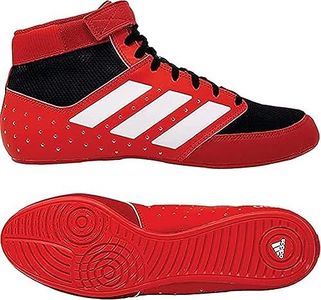 adidas Men's Mat Hog 2.0 Wrestling Shoe, Red/Black/White, 12