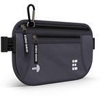 Zero Grid Money Belt w/RFID Blocking - Concealed Travel Wallet & Passport Holder