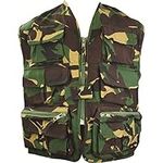 Highlander Boys Unlined Multi Pocket Camouflage Vest Gilet