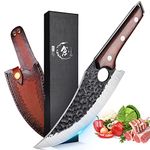 Tivoli Chef Knife Boning Knife with Sheath Hand Forged Japanese Knife Sharp for Meat Cutting Full Tang Outdoor Chef Knife