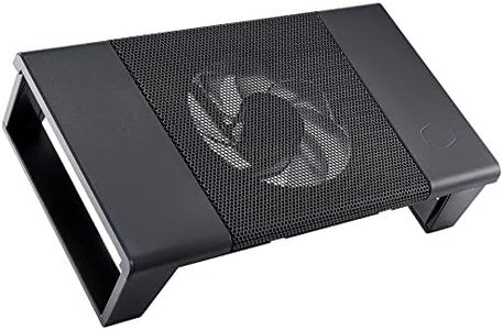 Cooler Master Connect Stand Network Device Cooler - Router & Modem Cooling Stand, Metal Mesh, Detachable SickleFlow 120 Reverse Edition Fan, USB Connectivity - Black