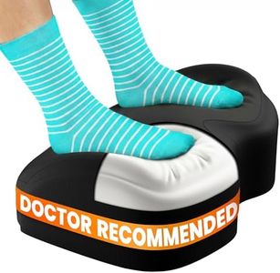 Everlasting Comfort Foot Rest for Under Desk at Work - Memory Foam Office Foot Stool & Under Desk Footrest Leg Elevation Pillow for Gaming & Home Office, Supports Posture