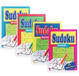 Set of 4 Sudoku Puzzles Pocket Books A5 Size Maths Travel Game