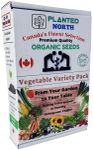 Organic Seeds Vegetables Variety Pack Canada - 15 Heirloom, Non GMO, (900+) Organic Seeds for Planting, Garden Seed Gift Box