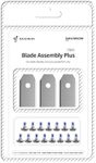 Segway Navimow Blade Assembly Plus for Navimow X3 Series, H800N-VF, H1500N-VF, H3000N-VF, i105N, i110N (12 pcs)