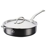 Hestan - NanoBond Collection - Titanium Stainless Steel 3.5-Quart Sauté Pan with Lid - Toxin, PFAS, & Chemical Free Clean Cookware, Induction Cooktop Compatible