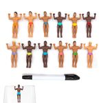 NPW Drinking Buddies Cocktail/Wine Glass Markers, 12-Count, Classic