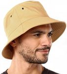 Tough Headwear Summer Bucket Hat - Fisherman Hat - Beach Bucket Hats, Men & Women for Protection Khaki