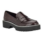 Calvin Klein Women's Grant Loafer, Dark Red, 9