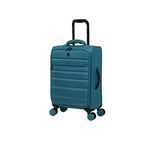 it luggage Census 22" Softside Carry-on 8 Wheel Spinner, Teal Sea, 21", It Luggage It Luggage Census 22" Softside Carry-on 8 Wheel Spinner